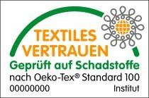 Logo von "Textiles Vertrauen" nach Öko-Tex Standard 100